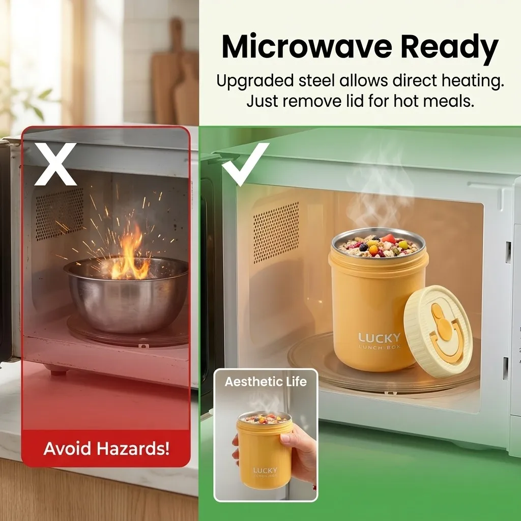 Microwave Safe 304 Stainless S - Food Storage Oven Safe ulasan dan harga
