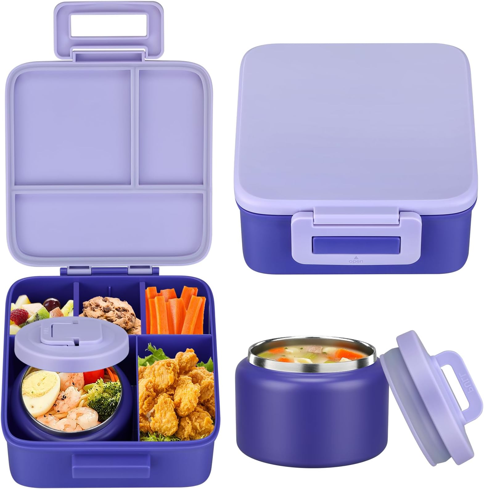 1 Set Bento Lunch Box for Kids - Food Storage Oven Safe ulasan dan harga