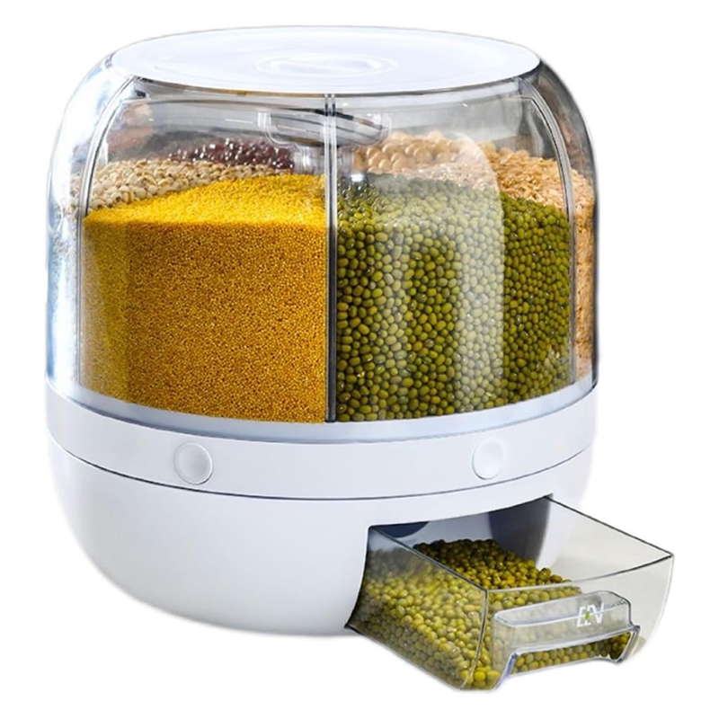 6 Grid Cereal Storage Containe - Food Storage Containers ulasan dan harga