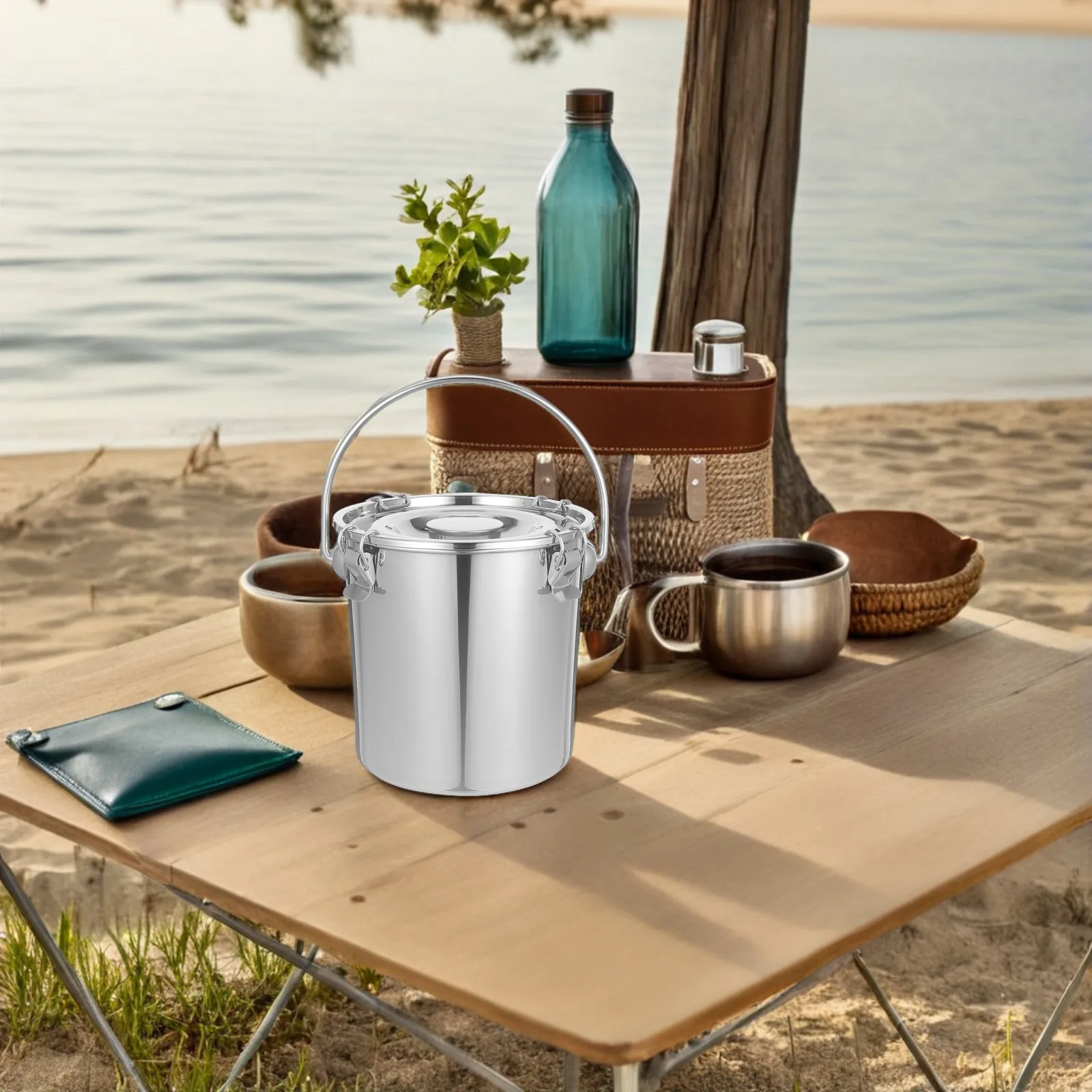 Stainless Steel Portable Seale - Food Storage Containers ulasan dan harga