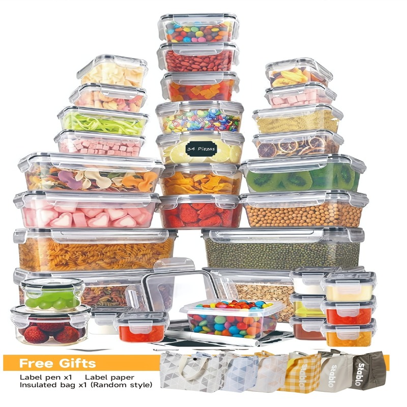 48PCS BPA-Free Food Storage Se - Food Storage Meals ulasan dan harga