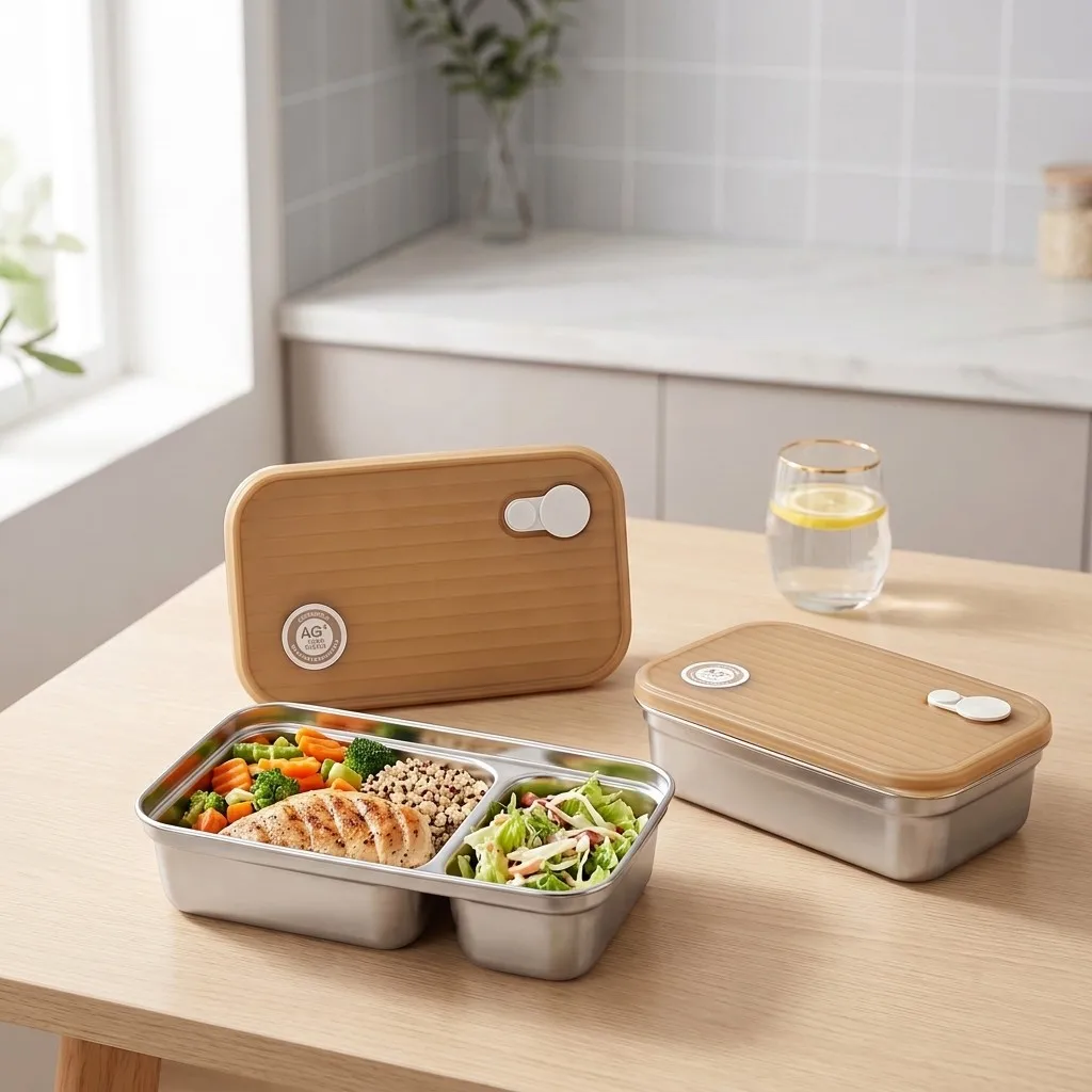 304 Stainless Steel Bento Box  - Food Storage With Dividers ulasan dan harga